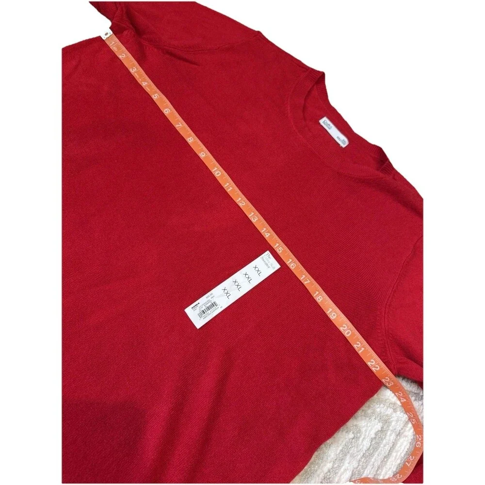 Croft & Barrow Sweater size XXL Red Extra Soft New With Tags Women's